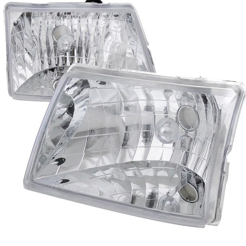 Euro Headlight Chrome Housing  for Ford  Ranger  years 1998-2001