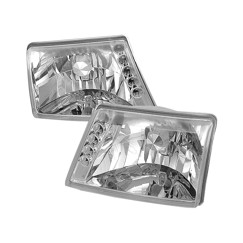 Crystal Housing Headlights Chrome for Ford Ranger years 1998-2000