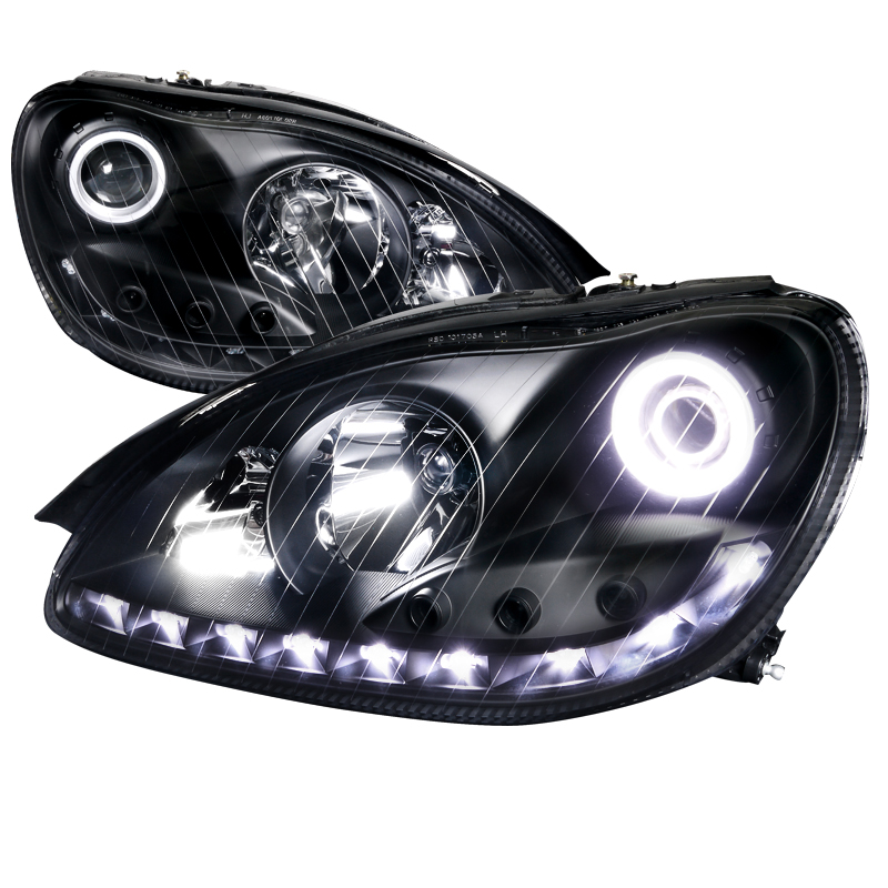 S-class Projector Headlights - Black for Benz W220 years 2000-2006