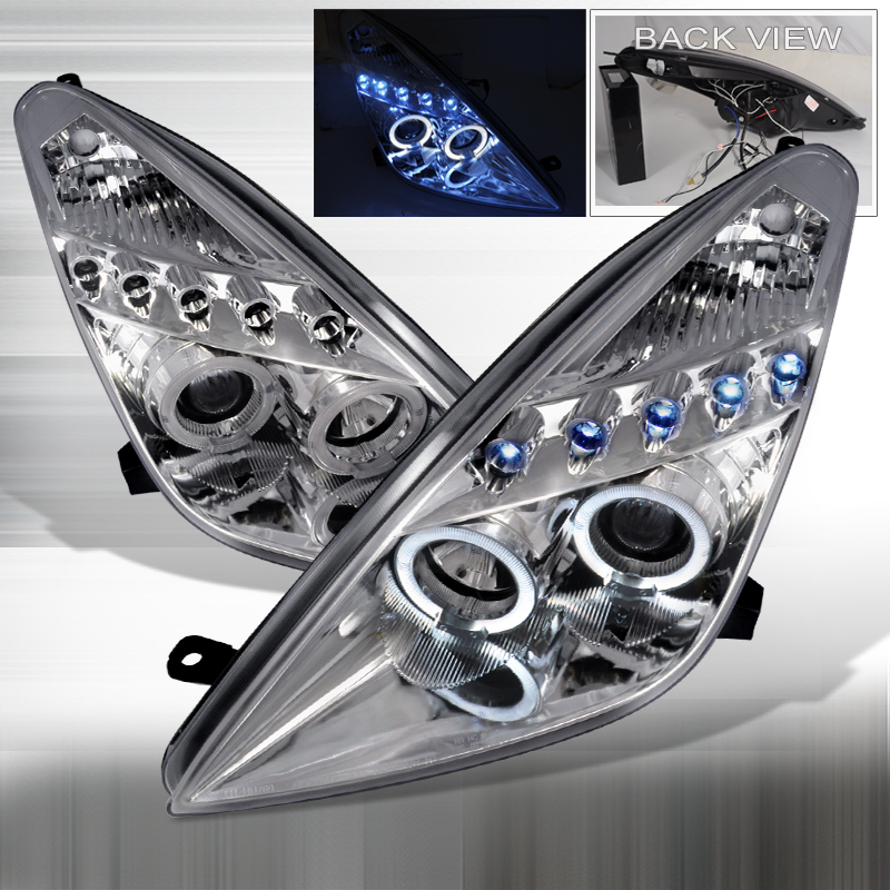 Halo LED Projector Chrome for Toyota Celica years 2000-2005