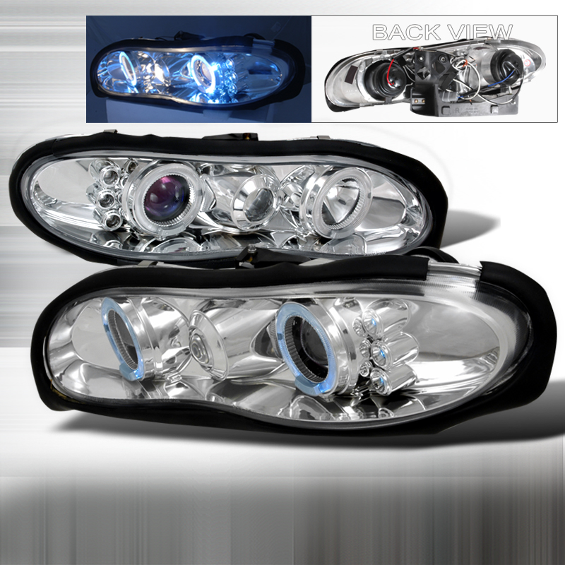 Halo LED Projector Chrome for Chevrolet Camaro years 1998-2002