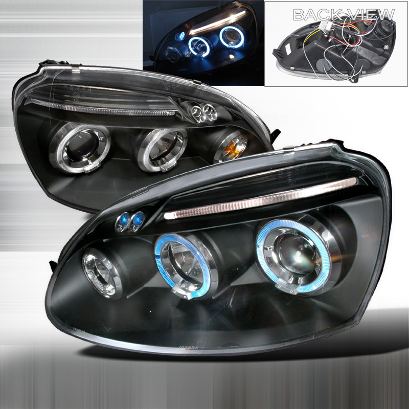 Halo LED Projector Black for Volkswagen Jetta years 2006-2008