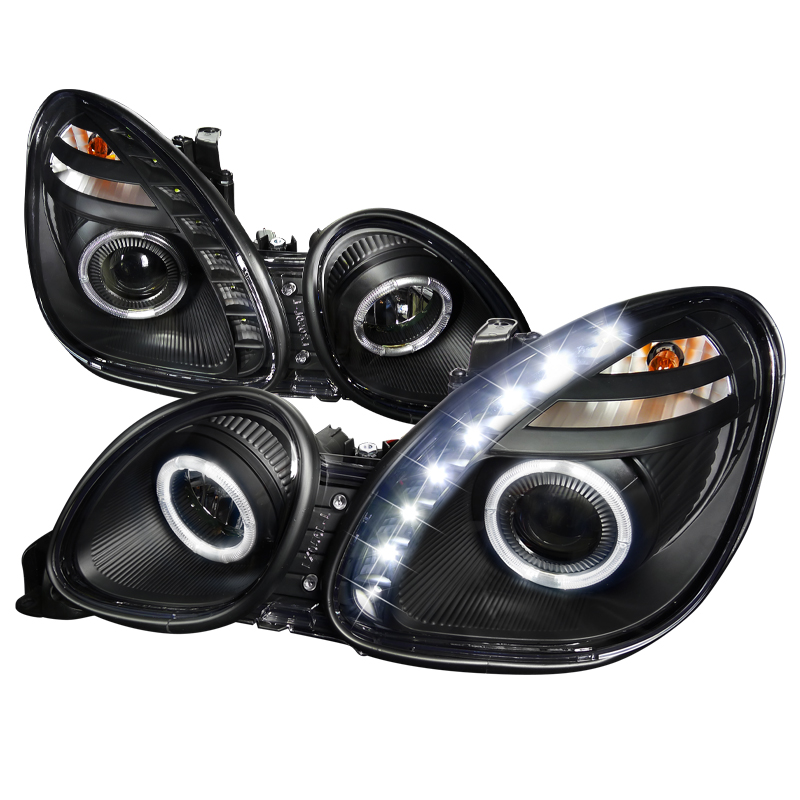 Halo Projector Headlight Black Housing - Not Compatible With Factory Xenon for Lexus GS300 years 1998-2005