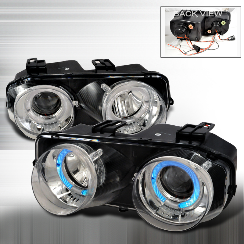 2/4 Doors Dual Halo Projector Headlights Chrome for Acura Integra years 1994-1997