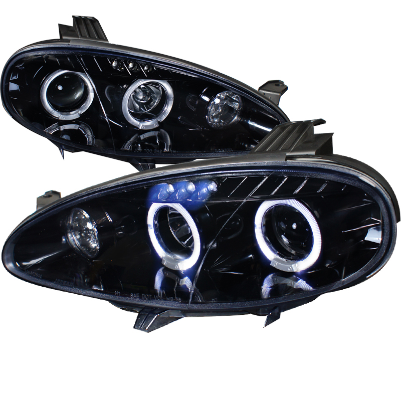 Projector Headlight Gloss Black Housing Smoke Lens for Mazda MX5 years 2001-2005