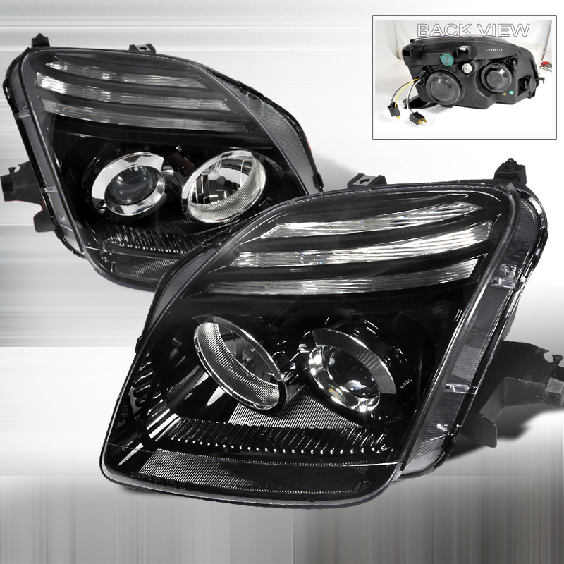 Projector Headlghts Black for Honda Prelude years 1997-2001