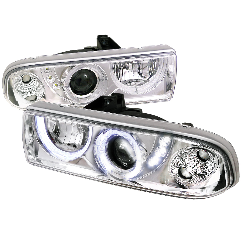 Projector Headlight Chrome Housing for Chevrolet S10 years 1998-2004