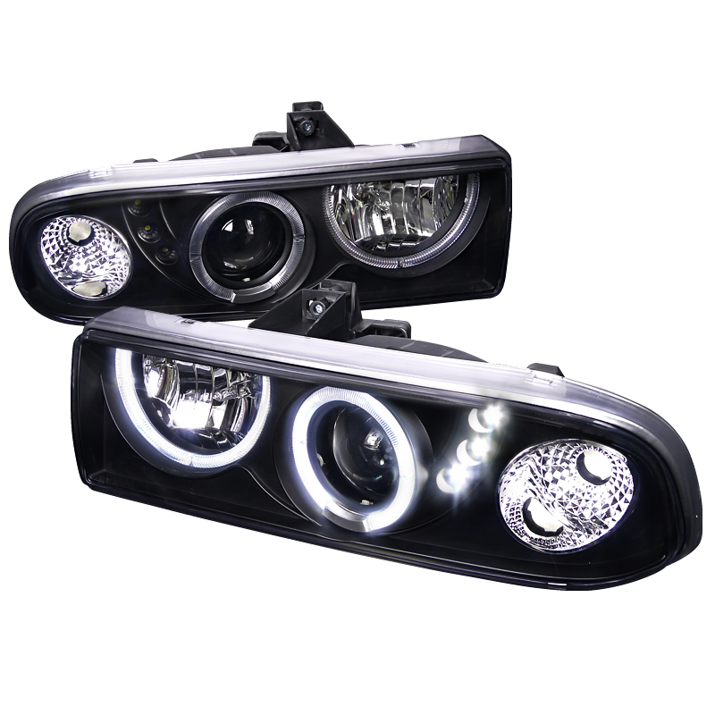 Projector Headlight Black Housing for Chevrolet S10 years 1998-2004