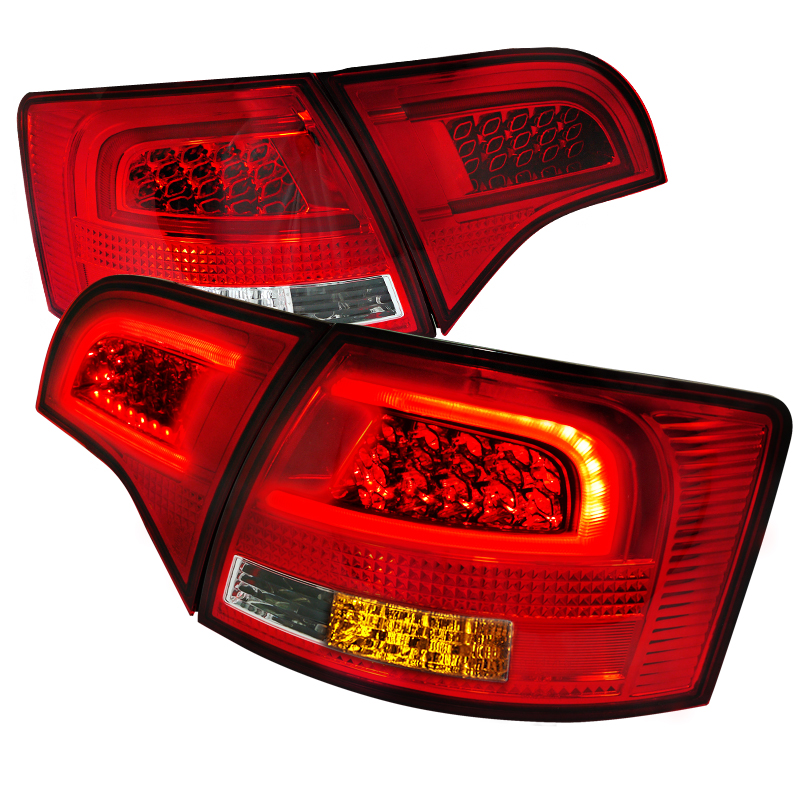 LED Taillights Red Clear for Audi A4  years 2005-2008