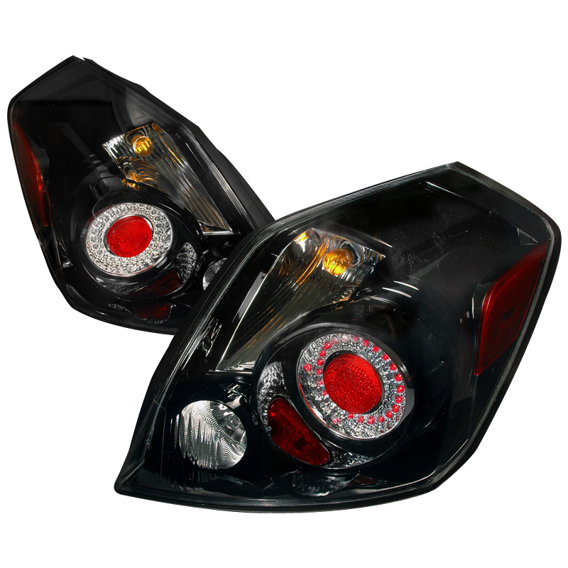 LED Tail Lights Black for Nissan Altima years 2007-2009