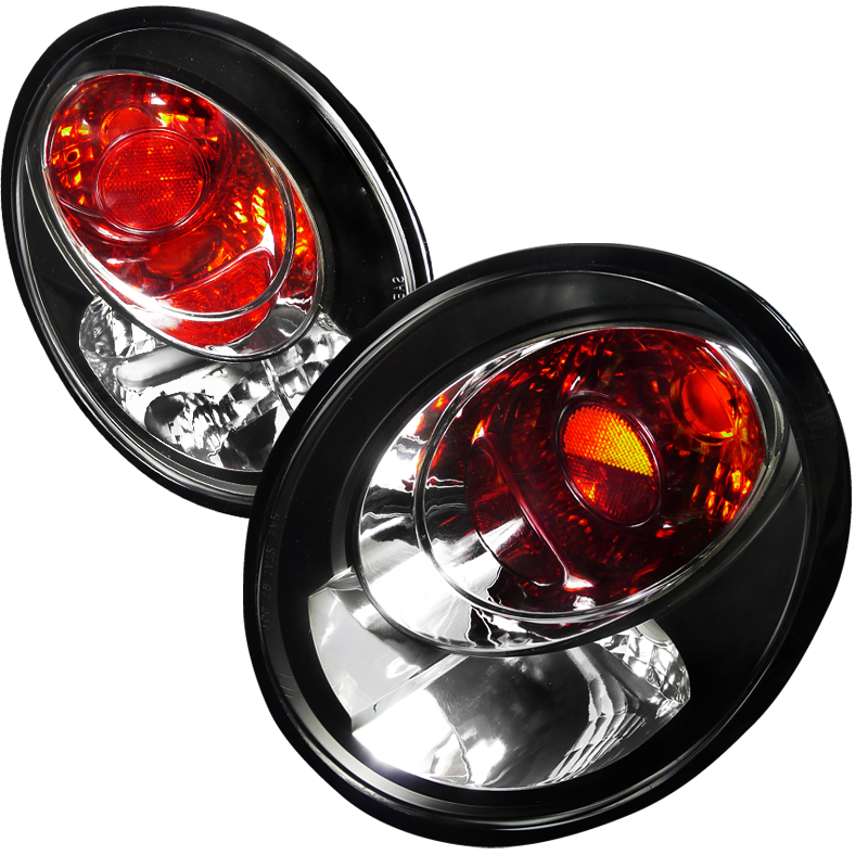 Euro Tailights Black Housing for Volkswagen  Beetle  years 1998-2005