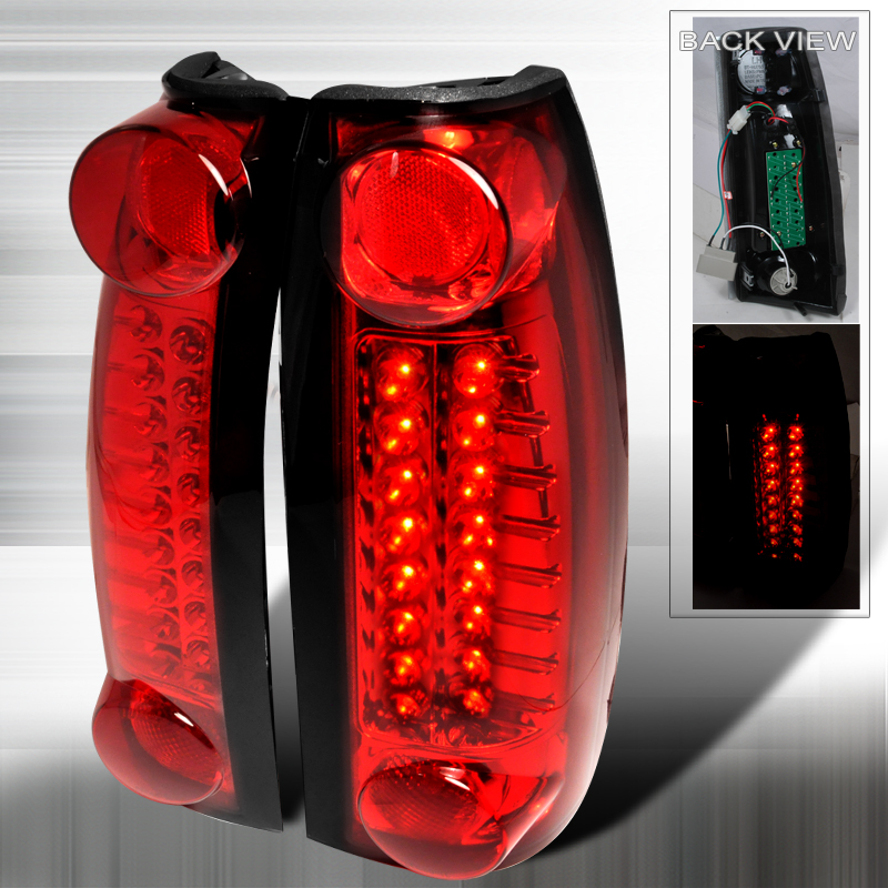 LED Tail Lights Red for Cadillac Escalade years 1999-2000