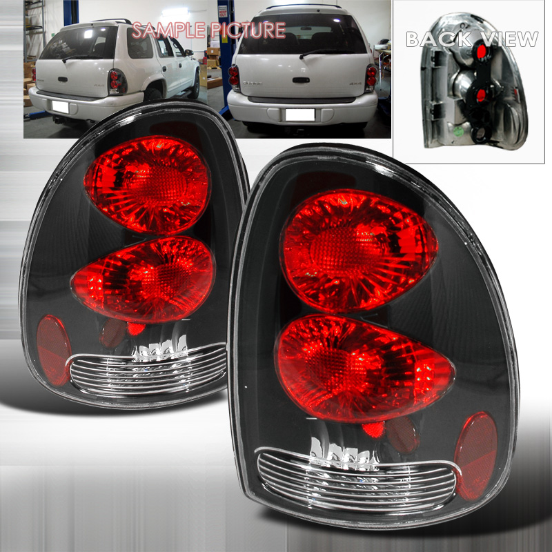 Altezza Tail Lights Black for Dodge Caravan years 1996-2000