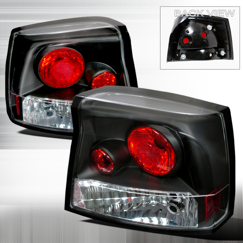 Altezza Tail Light Black for Dodge Charger years 2005-2008