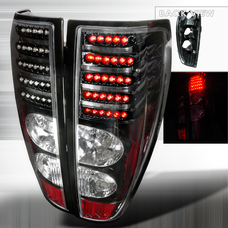 LED Tail Lights Black for GMC Canyon years 2004-2012