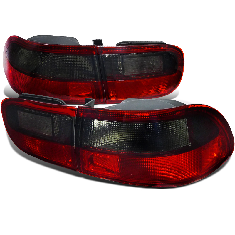 Coupe And Sedan Red Smoke Tail Lights for Honda Civic  years 1992-1995