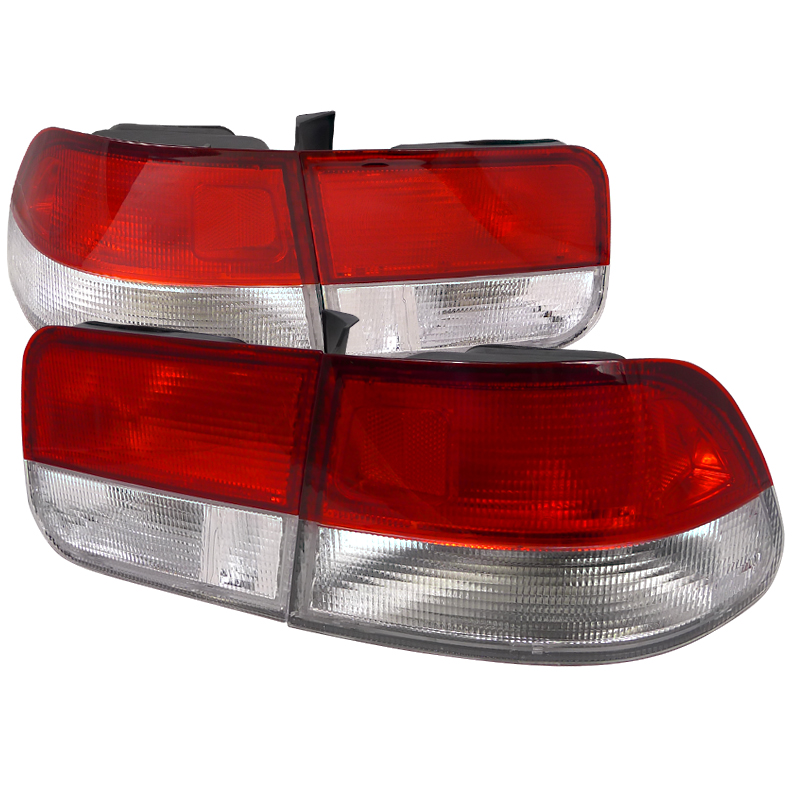 Tail Lights Red Clear Lens Coupe Model for Honda Civic  years 1996-2000