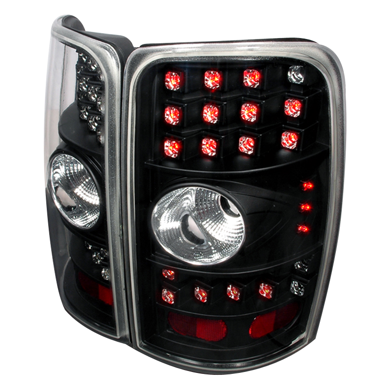 LED Tail Lights Black W/ Clear Lens for GMC Denali years 2000-2006