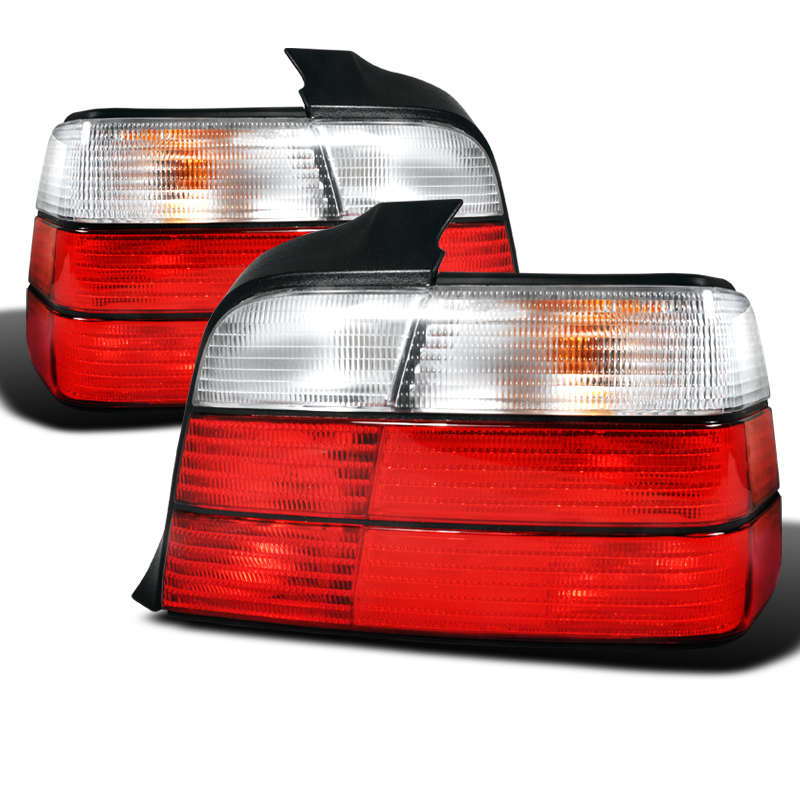 3 Series Tail Lights Red Clear 4 Door for BMW E36 years 1992-1998