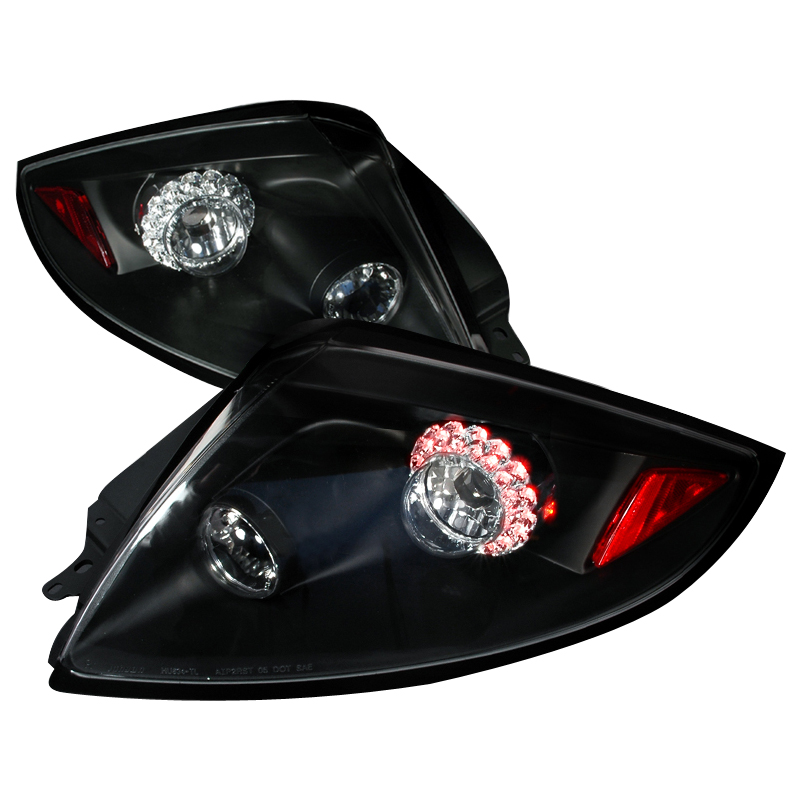 LED Tail Lights Black for Mitsubishi Eclipse years 2006-2007