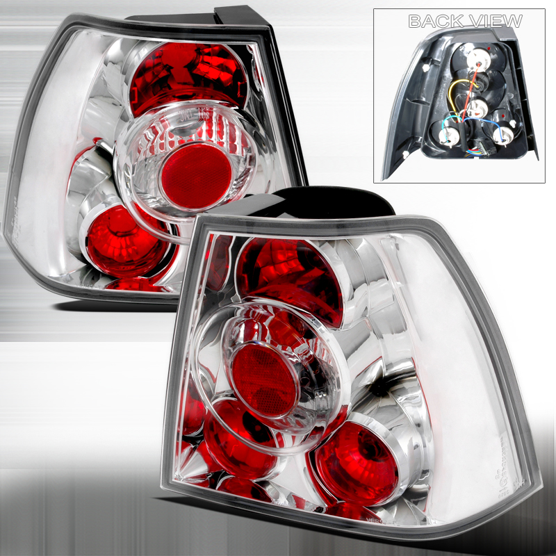 Altezza Tail Light Chrome for Volkswagen Jetta years 1999-2004