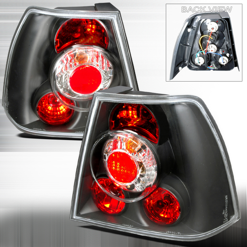 Altezza Tail Light Black for Volkswagen Jetta years 1999-2004