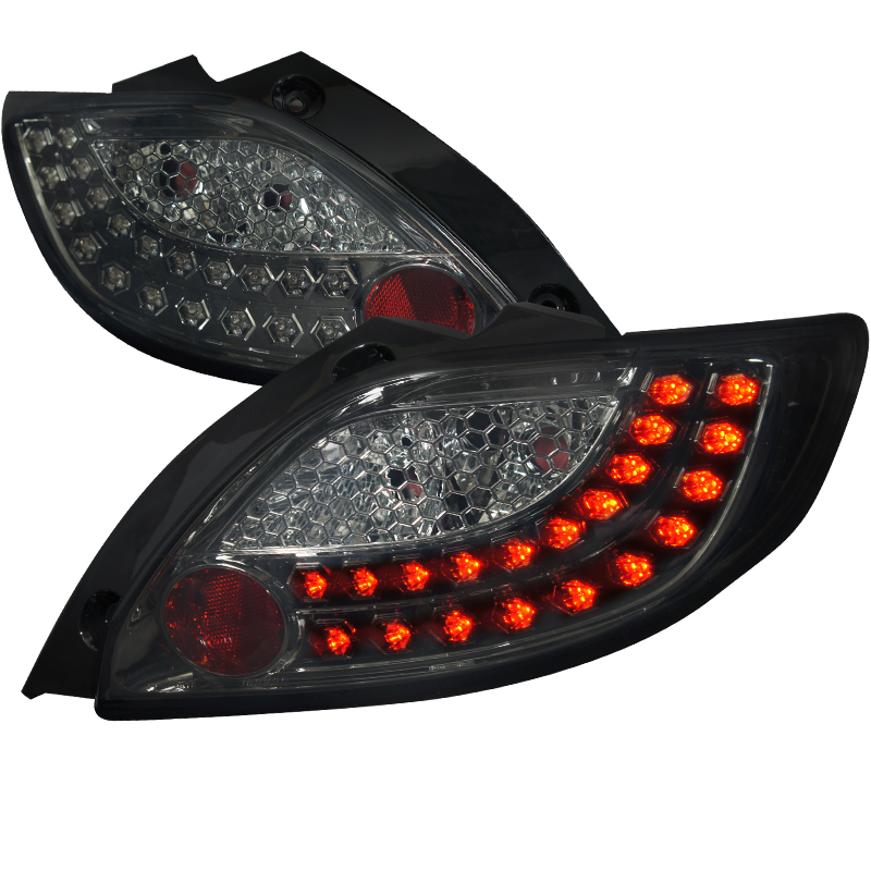 Smoked Lens LED Tail Lights for Mazda  2 years 2011-2012