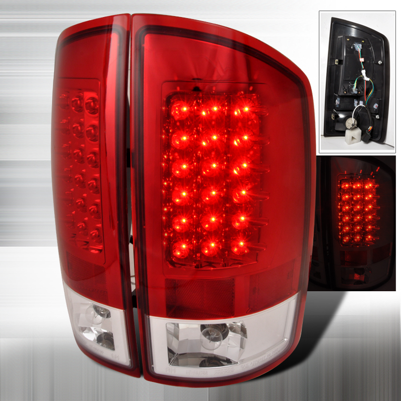 LED Tail Lights Red for Dodge RAM years 2002-2006