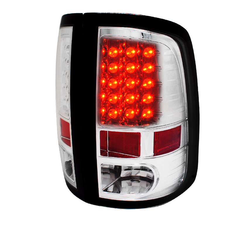 LED Tail Lights Chrome Housing for Dodge  RAM  years 2009-2013