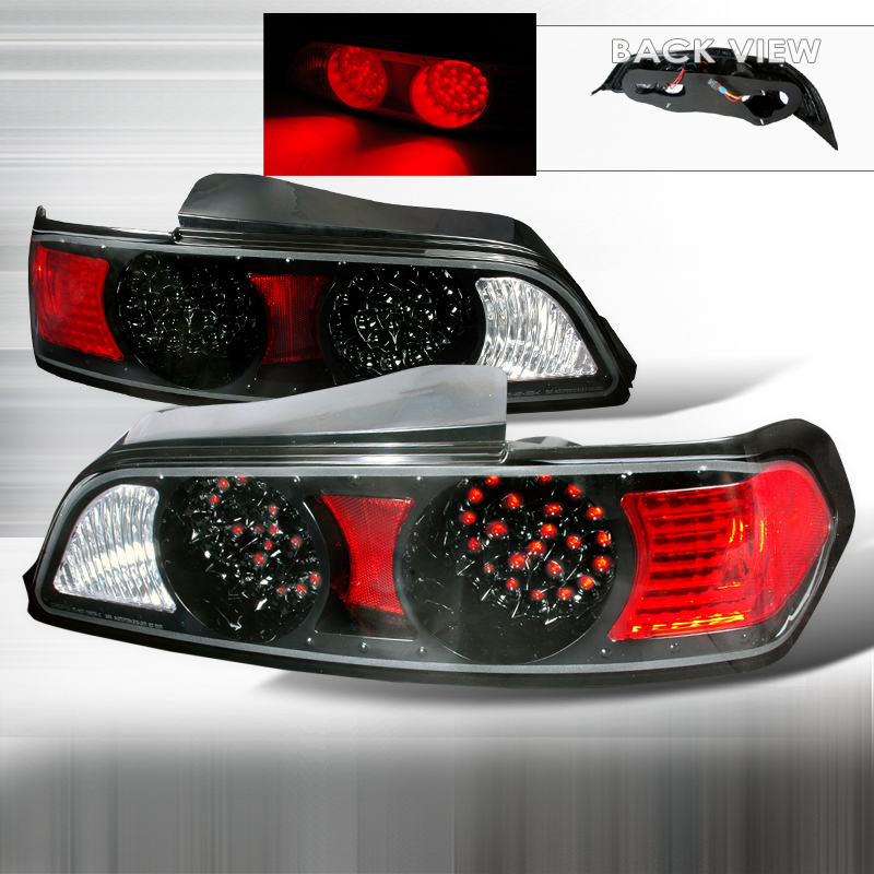 LED Tail Lights Black for Acura RSX years 2005-2006