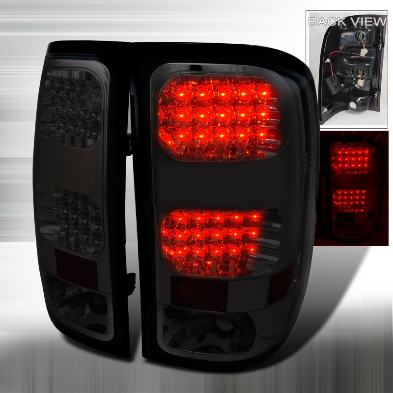 LED Tail Lights Smoke for GMC Sierra years 2007-2012