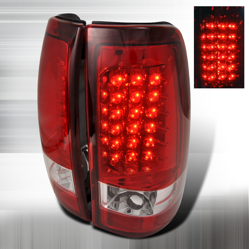 LED Tail Lights Red for Chevrolet Silverado years 1999-2002