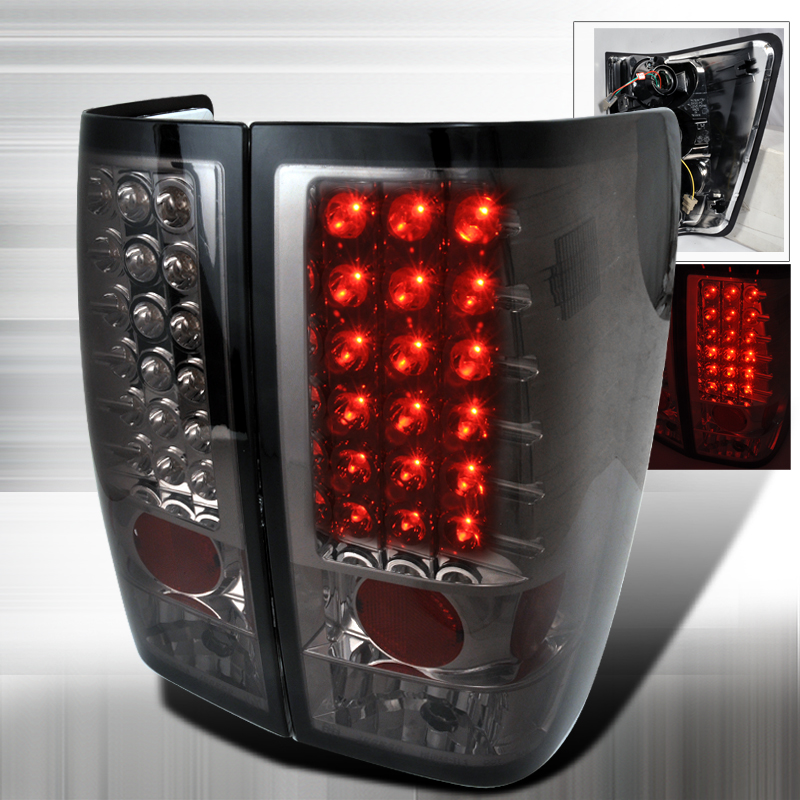 LED Tail Lights Smoke for Nissan Titan years 2004-2012