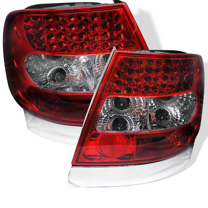 Audi A4 96-01 LED Tail Lights - Red Clear