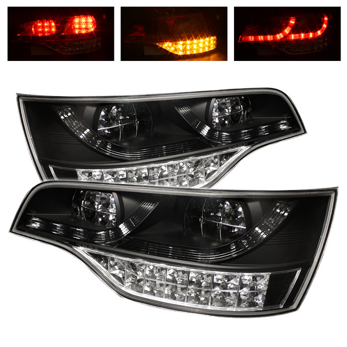 Audi Q7 07-09 LED Tail Lights - Black