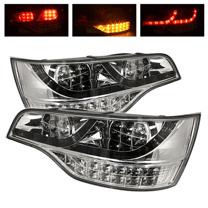 Audi Q7 07-09 LED Tail Lights - Chrome