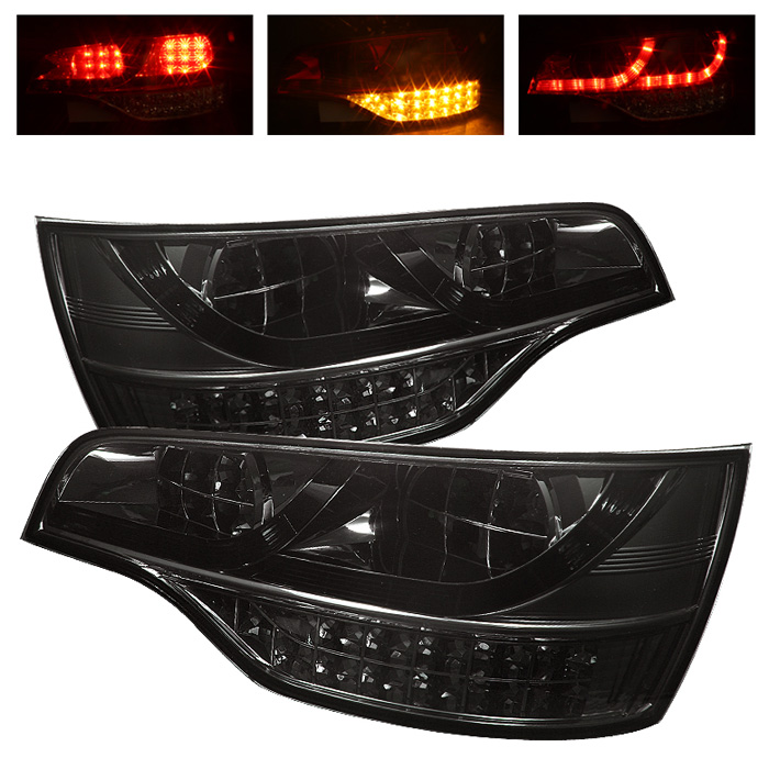 Audi Q7 07-09 LED Tail Lights - Smoke