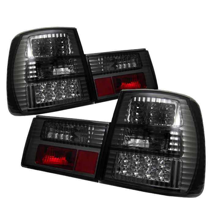 BMW E34 5-Series 88-95 LED Tail Lights - Smoke