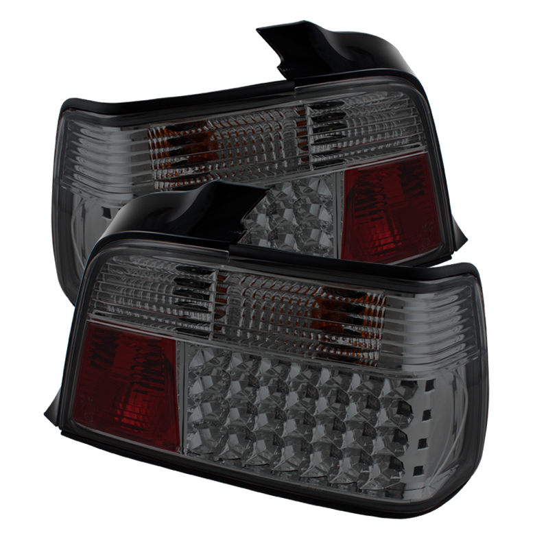 BMW E36 3-Series 92-98 4Dr LED Tail Lights - Smoke