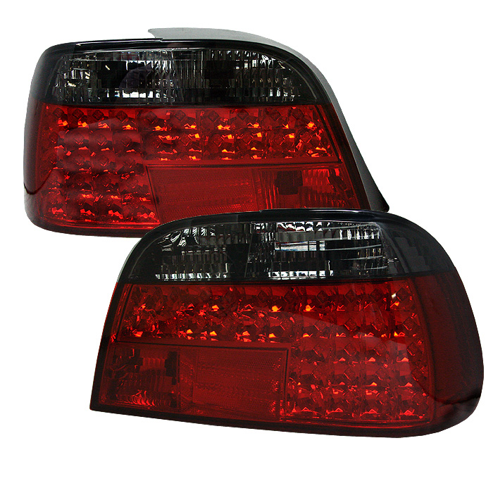 BMW E38 7-Series 95-01 LED Tail Lights - Red Smoke