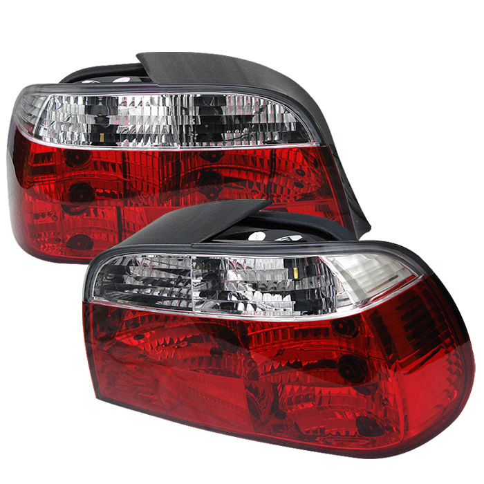 BMW E38 7-Series 95-01 Crystal Tail Lights - Red Clear