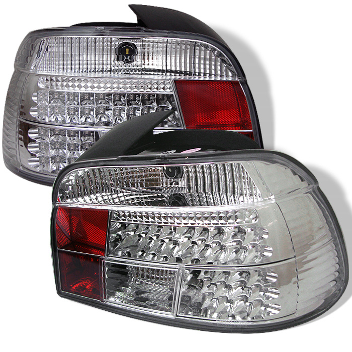 BMW E39 5-Series 97-00 LED Tail Lights - Chrome