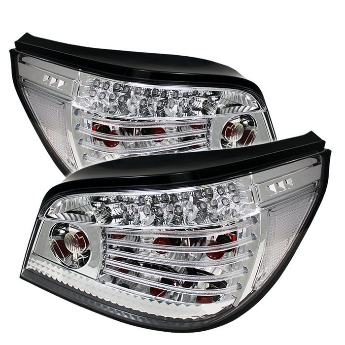 BMW E60 5-Series 04-07 LED Tail Lights - Chrome