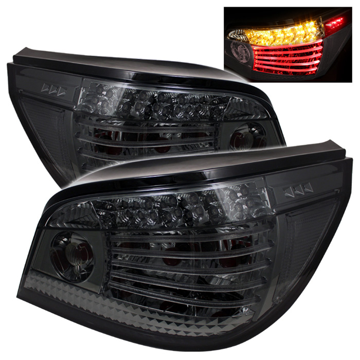 BMW E60 5-Series 04-07 LED Tail Lights - Smoke