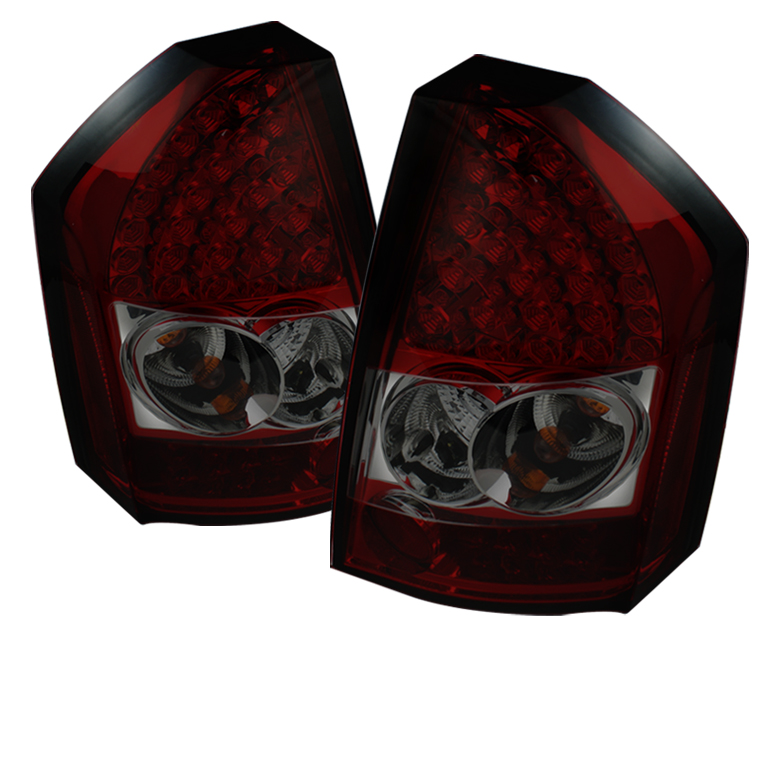 Chrysler 300C 08-10 LED Tail Lights - Red Smoke