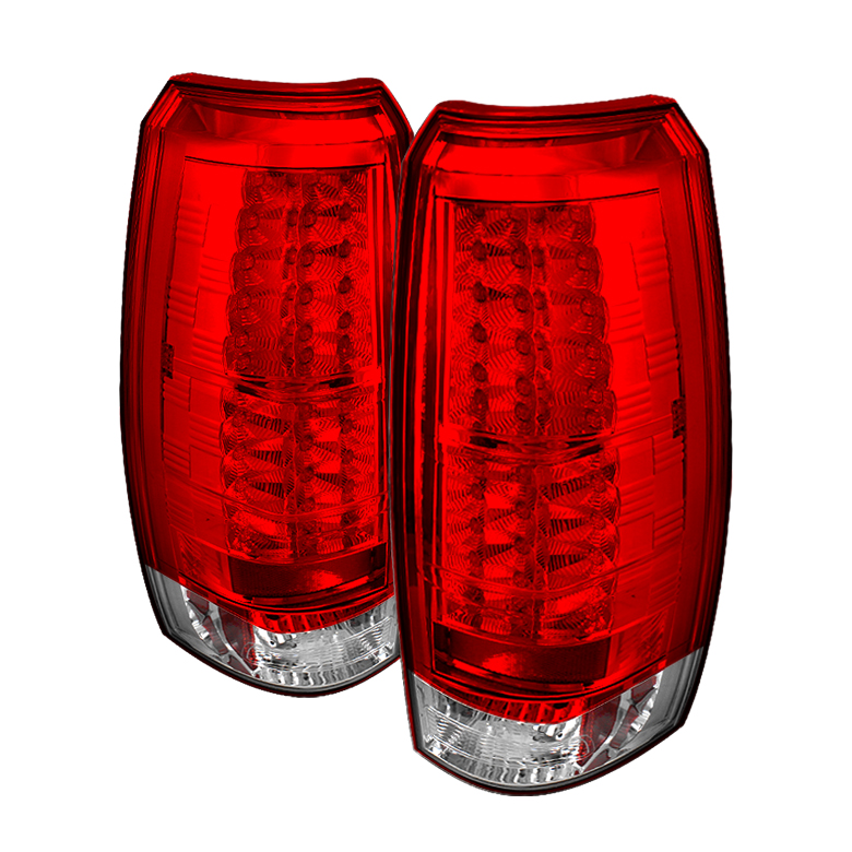 Chevy Avalanche 07-13 LED Tail Lights - Red Clear