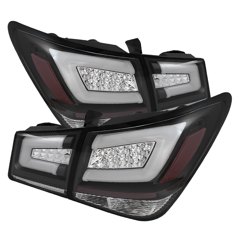 Chevy Cruze 2011-2014 Light Bar LED Tail Lights - Black