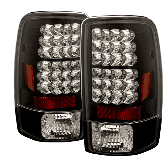 Chevy Suburban/Tahoe 1500/2500 00-06 / GMC Yukon/Yukon XL 00-06 / GMC Yukon Denali/Denali XL 01-06 ( Lift Gate Style Only ) LED Tail Lights - Black