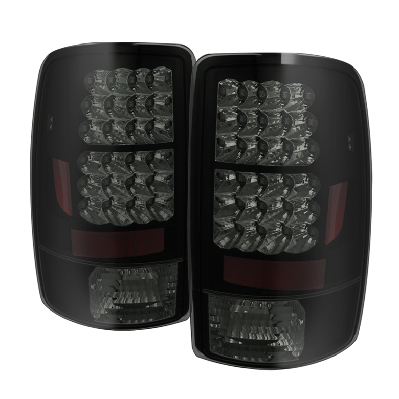 Chevy Suburban/Tahoe 1500/2500 00-06 / GMC Yukon/Yukon XL 00-06 / GMC Yukon Denali/Denali XL 01-06 ( Lift Gate Style Only ) LED Tail Lights - Black Smoke