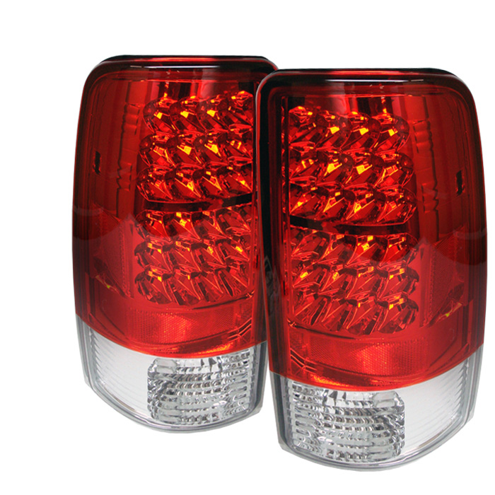 Chevy Suburban/Tahoe 1500/2500 00-06 / GMC Yukon/Yukon XL 00-06 / GMC Yukon Denali/Denali XL 01-06 ( Lift Gate Style Only ) LED Tail Lights - Red Clear